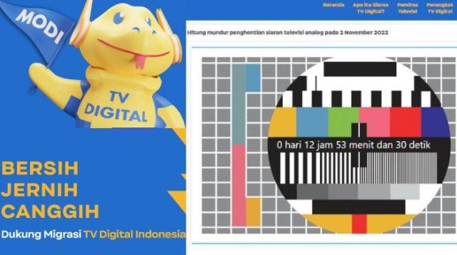 Masyarakat yang masih menggunakan TV analog di haruskan beralih ke TV digital untuk dapat mengakses siaran di TV.