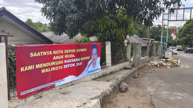 Spanduk Dukungan Kaesang Pangarep Jadi Wali Kota Depok Mulai Bertebaran