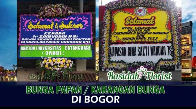 bunga papan murah di bogor, rangkaian bunga murah