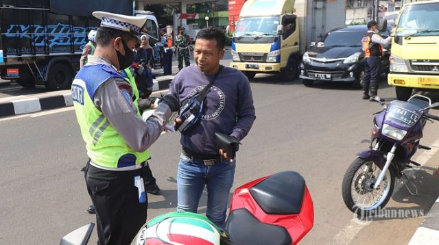 Polres Tangsel Panen Pelanggar Lalu Lintas Pasca Pemberlakuan Tilang Manual