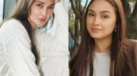 Adu Gaya Luna Maya dan Caitlin Halderman Saat Kenakan Dress Desainer yang Sama, Glamor dengan Mutiara
