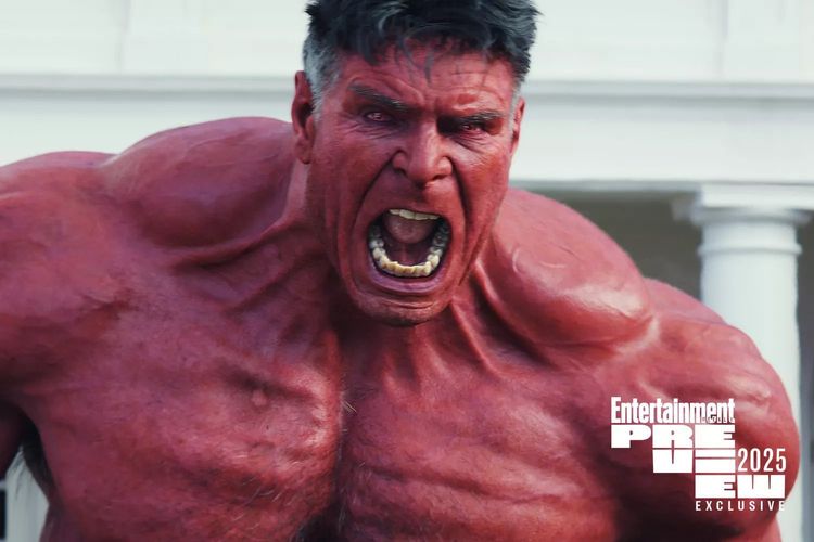 Harrison Ford Nikmati Peran Red Hulk di Captain America: Brave New World