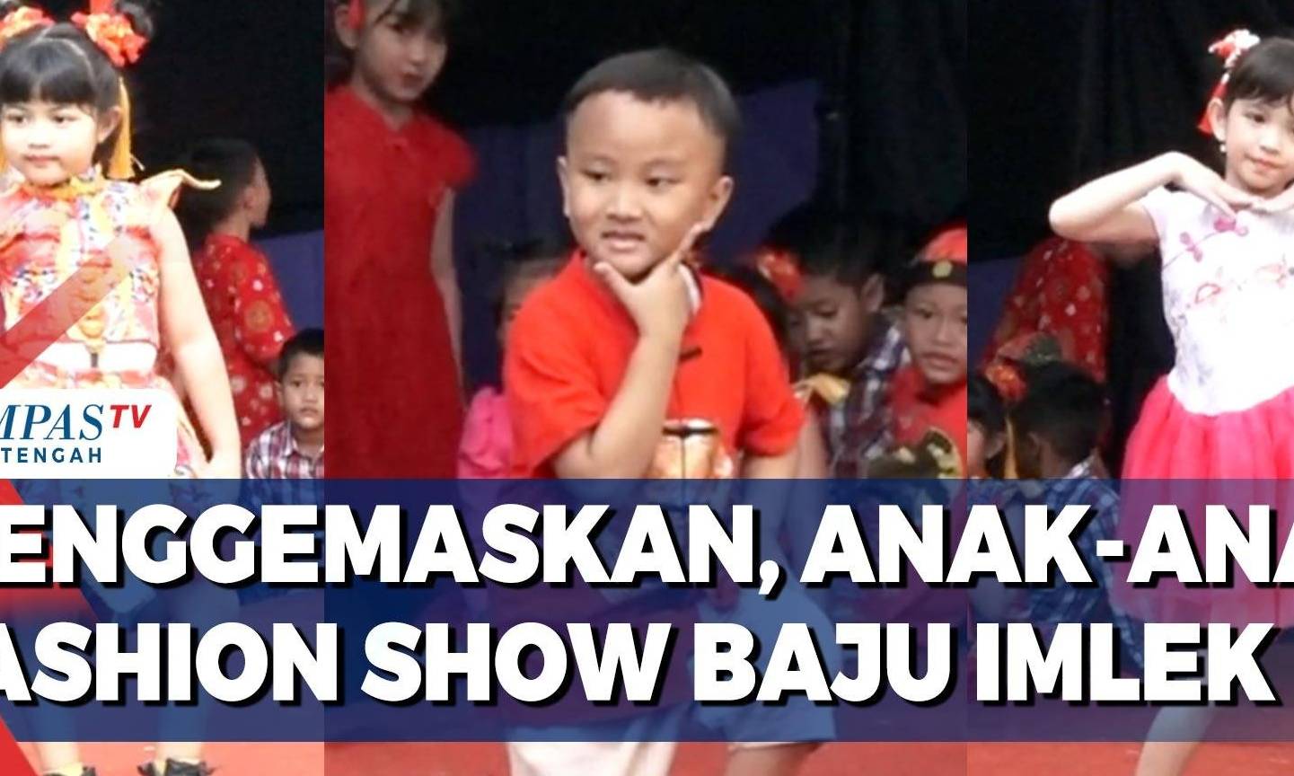 Menggemaskan, Anak-anak Fashion Show Baju Imlek