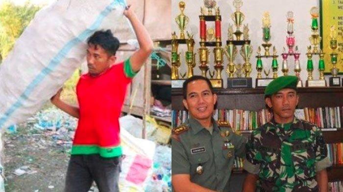 Besaran Gaji Serma Priyo Anggota TNI Nyambi Jadi Pemulung Sepulang Dinas,Perjuangannya Keras