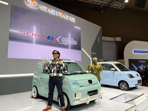 Modifikasi Mobil Listrik Seres E1 Garapan Gofar Hilman Mejeng di IIMS 2025