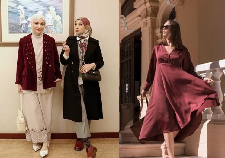 5 Warna Terbaik untuk Padu-padanan dengan Burgundy, Siapkan Penampilan Fesyen Lebaran Anda di 2025