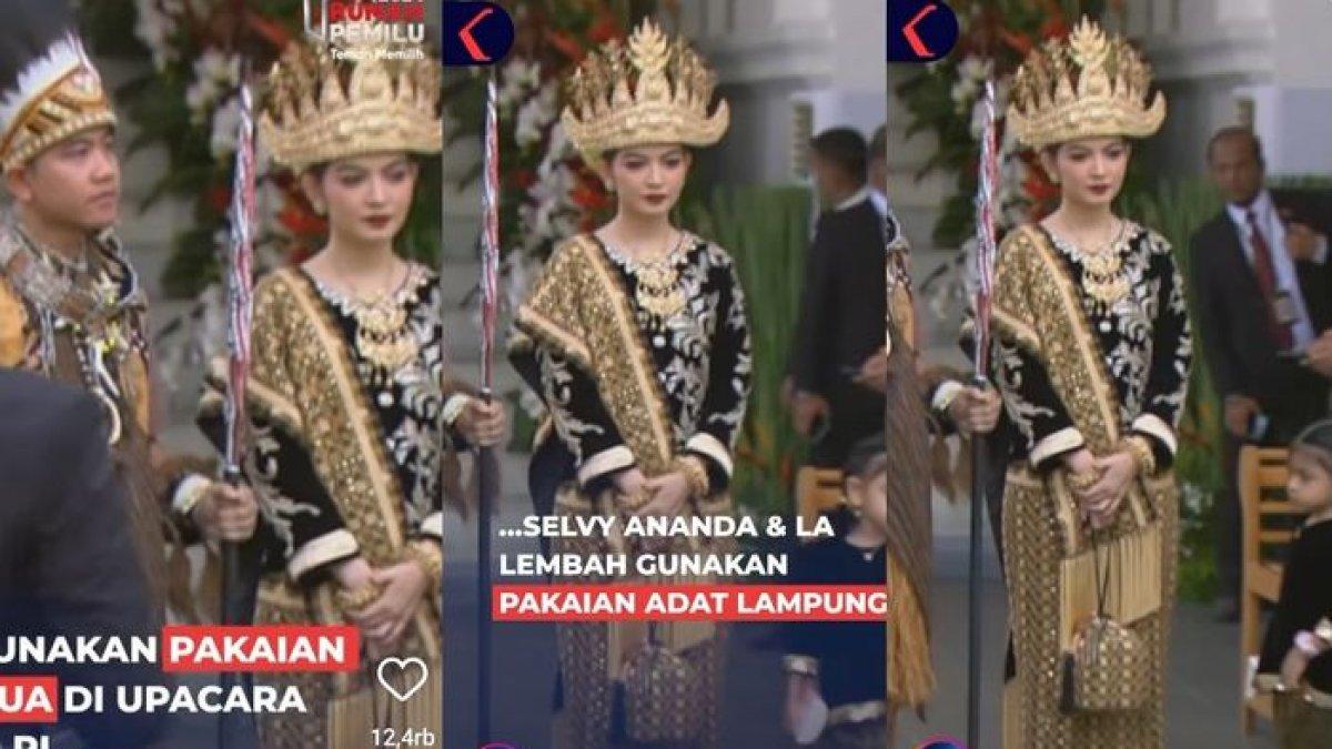 Keindahan Selvi Ananda dalam Busana Adat Lampung dengan Mahkota Emas, Istri Gibran Ini Menarik Pujian