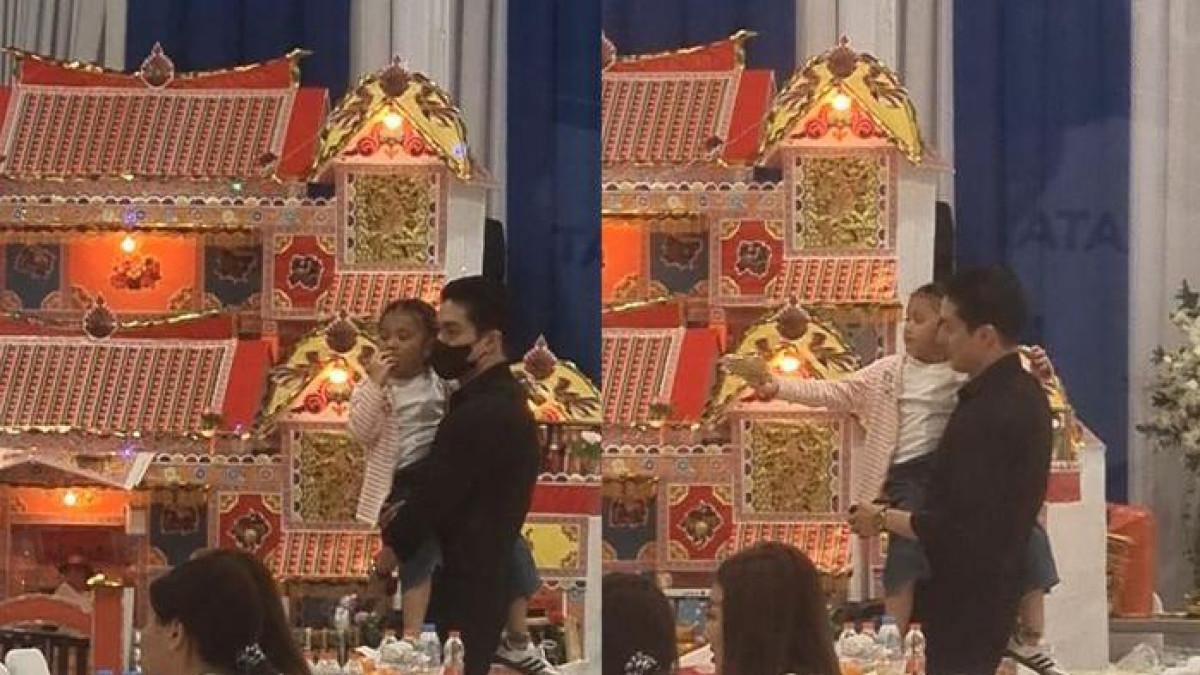 Ganti Posisi Ruben Onsu, Giorgio Antonio Hibur Anak Bungsu Sarwendah di Rumah Duka