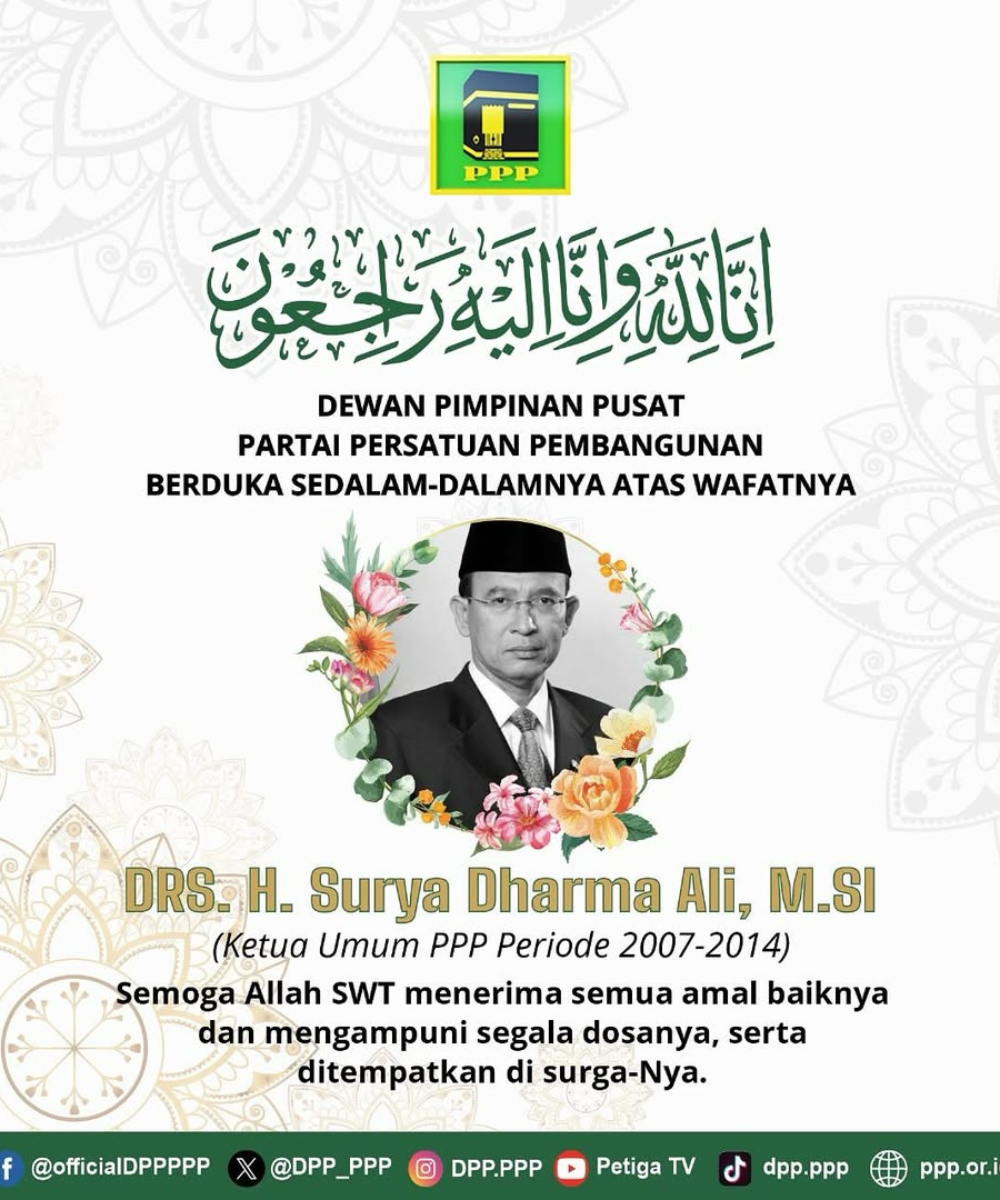 Berita Duka: Mantan Menteri Agama Suryadharma Ali Tutup Usia