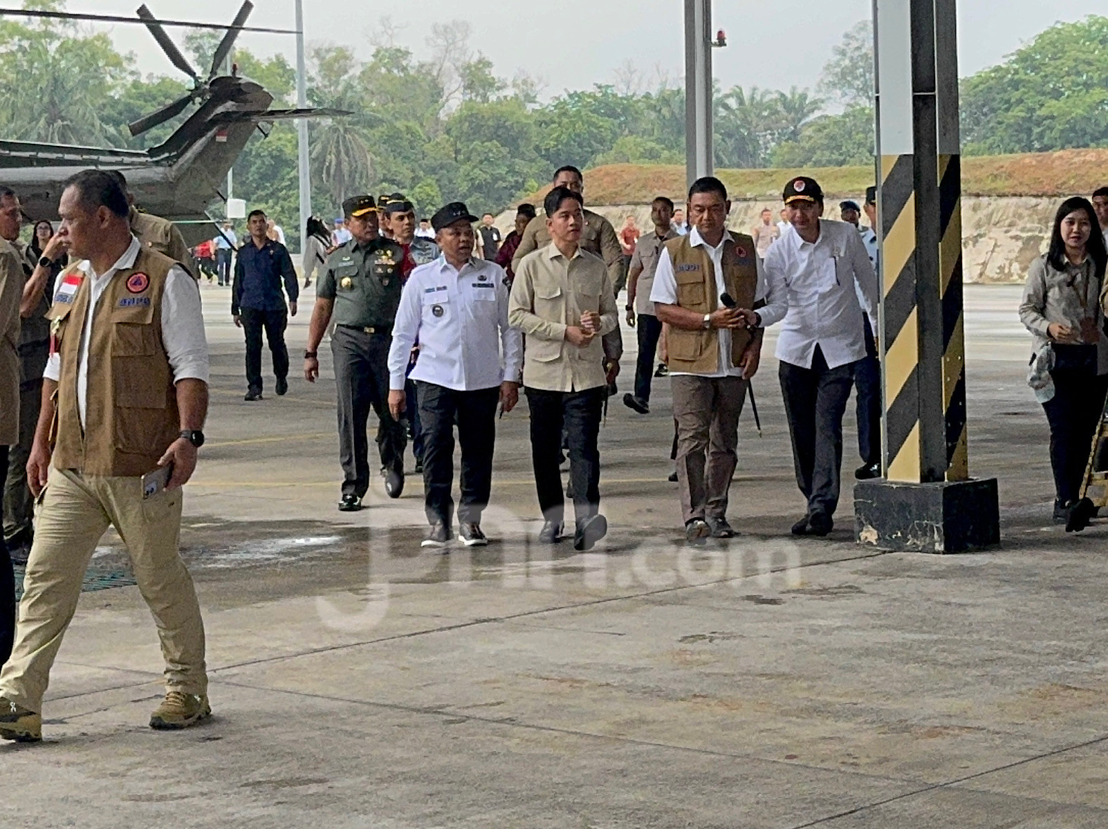 Tiba di Pekanbaru, Gibran Pantau Penanganan Karhutla