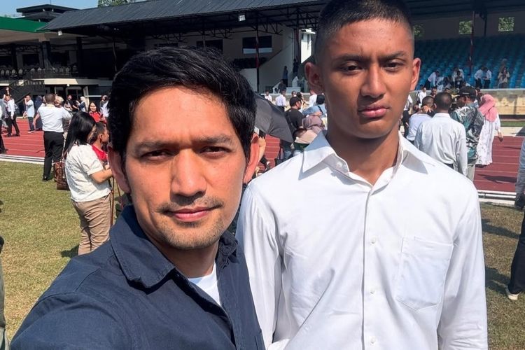 Pelukan Haru Ibnu Jamil Saat Anaknya Lulus Akmil di Magelang