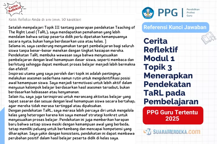 Pilih Salah Satu: 5 Kunci Jawaban Cerita Reflektif Modul 3 PPG 2025 Tahap 2