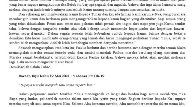 Bacaan Injil Katolik Jumat 12 September 2025 dan Renungan Harian