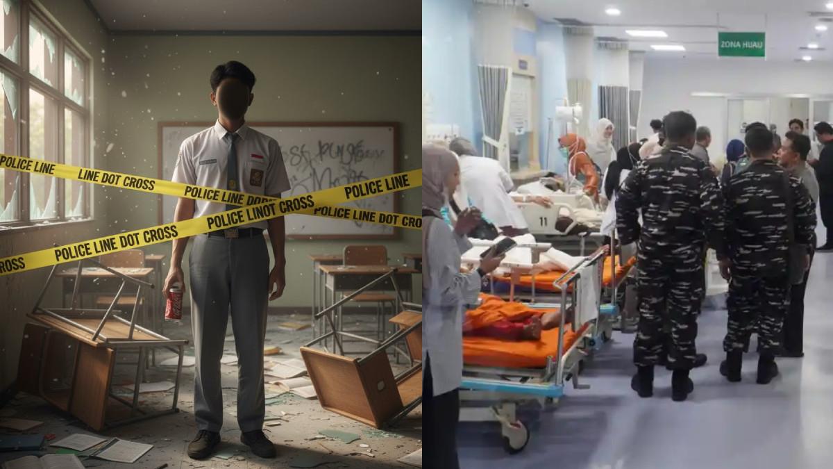 Emosi Ayah Korban Ledakan SMAN 72: Anak Luka Parah Dicurigai Pelaku, Rumah Terancam Digeledah