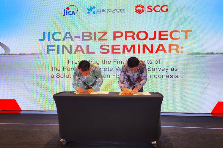 Jepang bawa teknologi beton berpori untuk menangani resapan air di kota besar