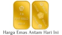 Harga emas hari ini: Antam, Galeri 24, dan UBS turun ke Rp 2,9 juta per gram
