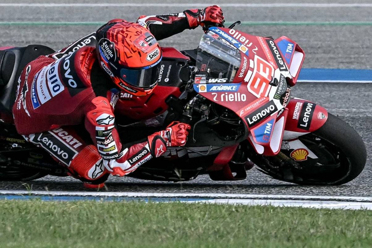 30 Menit FP1 MotoGP Brasil: Marquez Memimpin, Pecco Hampir Kena Tumbang