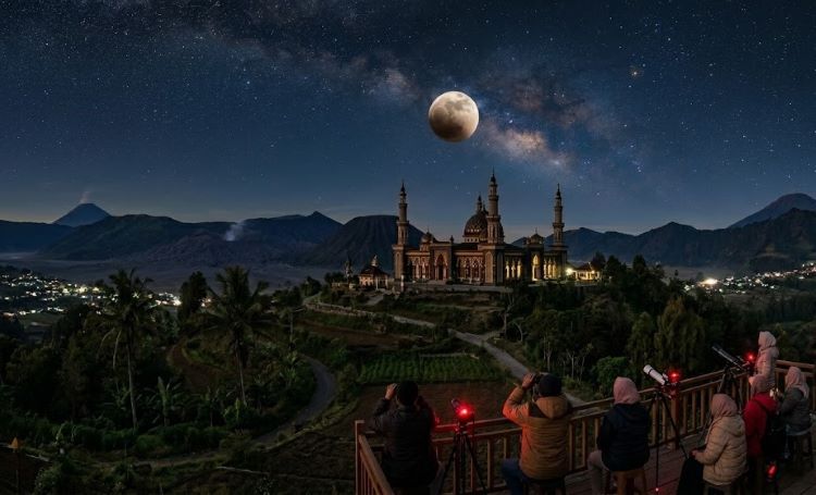 Gerhana Bulan Total 3 Maret 2026: Penyebab & Panduan Sholat Khusuf