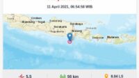 Gempa Bumi 21 KM Sabtu 11 April 2026 Terjadi Tiba-Tiba