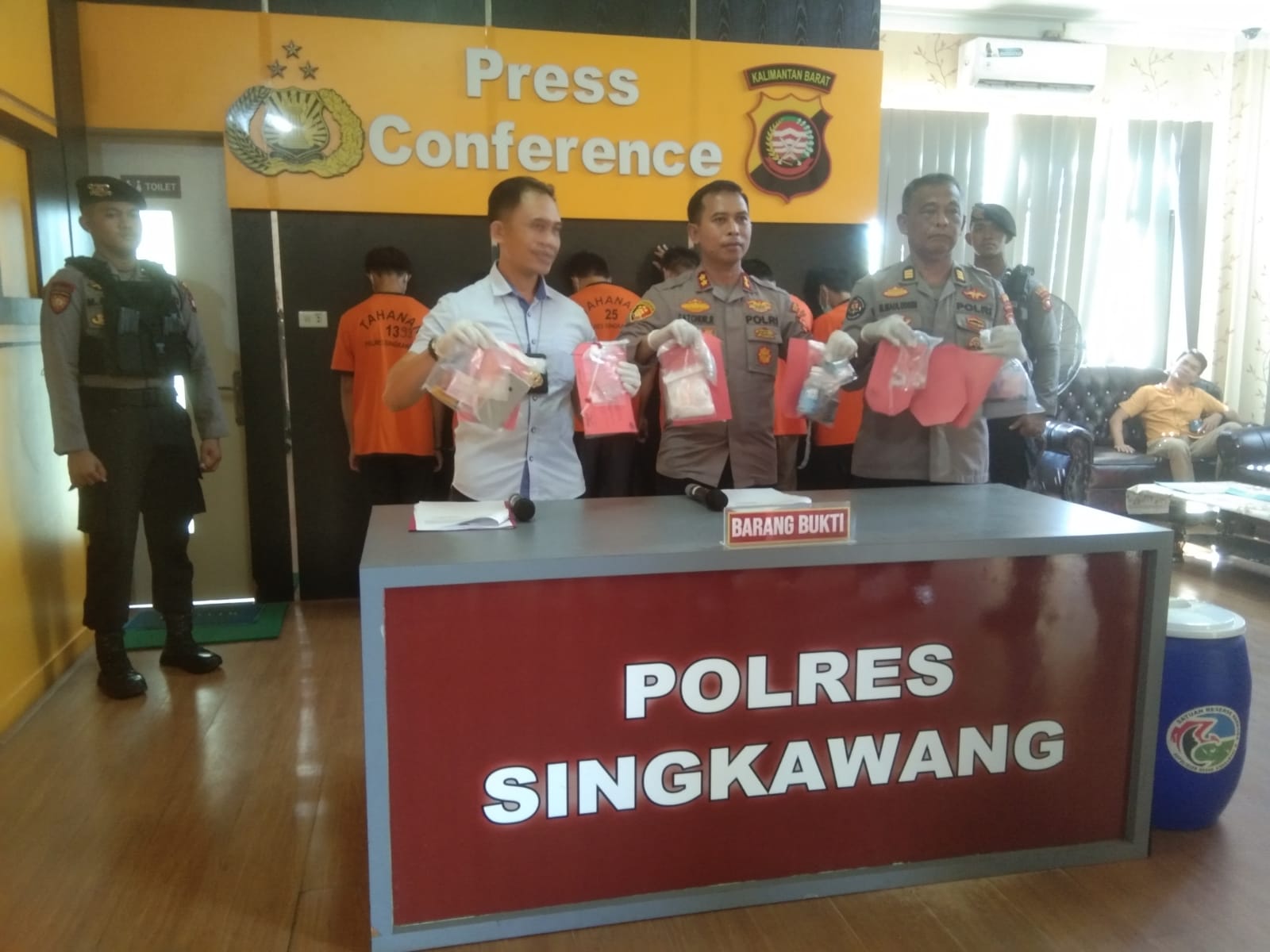 Jaringan Narkoba Dibongkar, 4 Tersangka Ditangkap Polres Singkawang